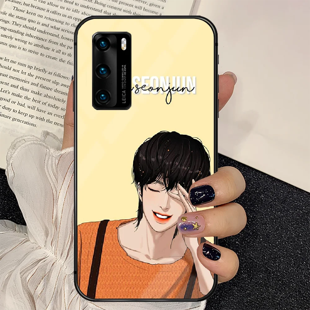 

Hwang In Yeop TV True Beauty Phone Tempered Glass Case Cover For Huawei P Nova Mate 5T 20 30 40 E Pro Lite Smart 2019 2021 Prime