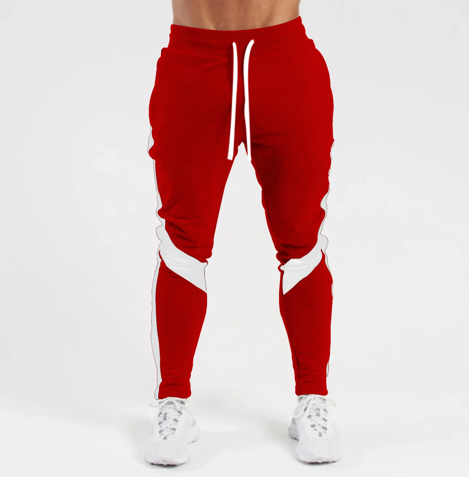 

Joggers Sweatpants Men Gyms Fitness stripe Tracksuit Bottoms Skinny Casual Pants Solid Color Sportswear Drawstring Trousers Men