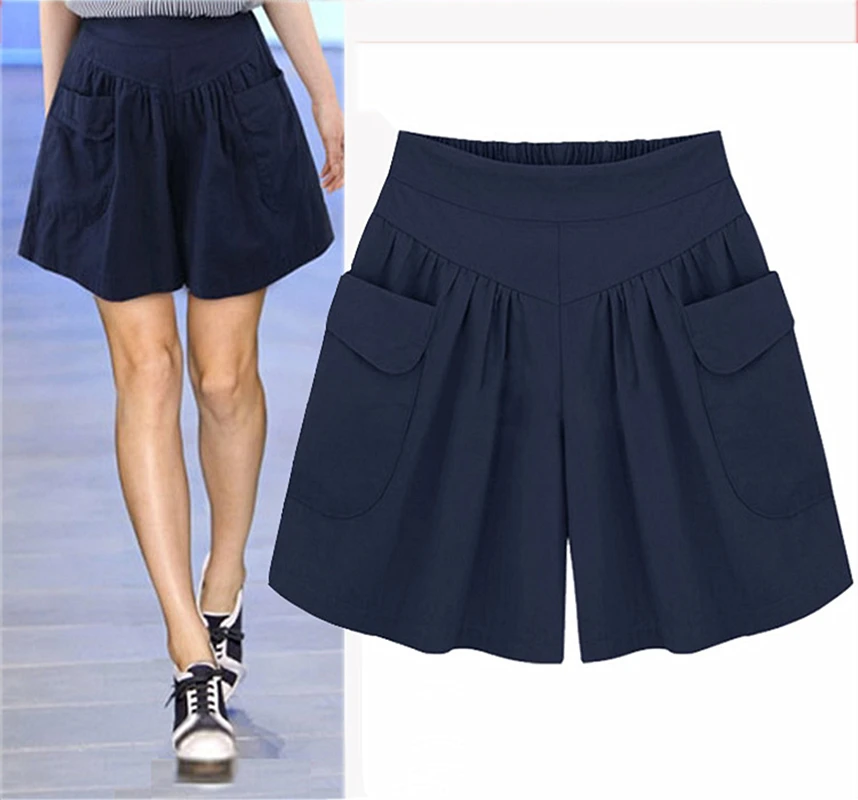 MRMT 2023 Brand Add Fertilizer To Increase The Size Of Loose Shorts Summer Casual Elastic Waist Wide Leg Were Thin Women's Short