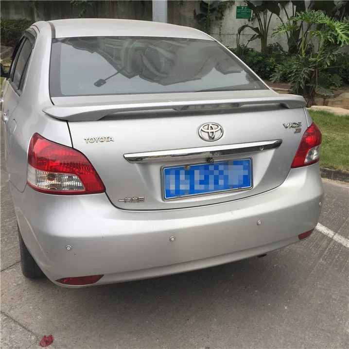 Для Toyota Vios Yaris Спойлер ABS Материал заднее крыло автомобиля праймер цвет задний