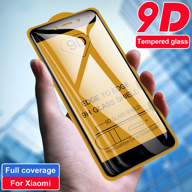 

9D Screen Protector For Redmi Go S2 Y2 Y3 Curved Knockproof Protective Glass For Xiomi Redmi 7 6 Pro 5 Plus 6A 5A 4X On Film