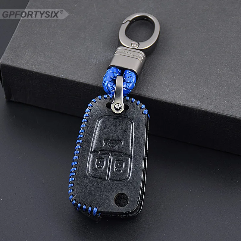 Натуральная кожа автомобиля ключ крышка чехол для Buick Chevrolet Cruze Opel 2013 Spark оникс