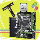 HUANANZHI X99 LGA2011-3 материнская плата комплект новая X99 материнская плата с M.2 NVMe слотом CPU Xeon E5 2695 V3 RAM 32G (2*16G) 2400 DDR4