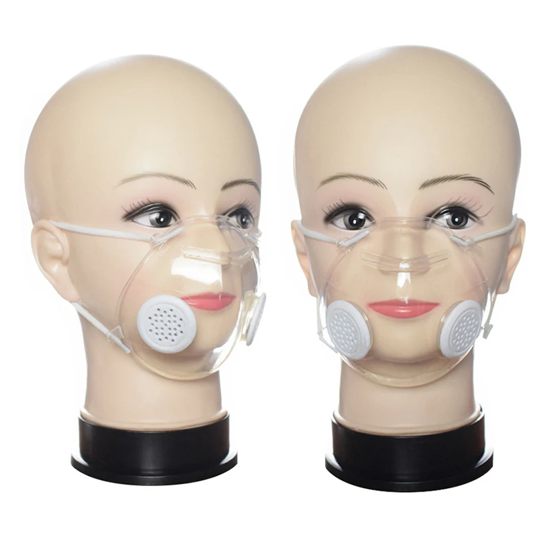 

5/10Pcs Silicone Washable Reusable Protective Mask With Breathing Valve Outdoor Dust-Proof Mask Transparent Mask Dust Mask Sale!