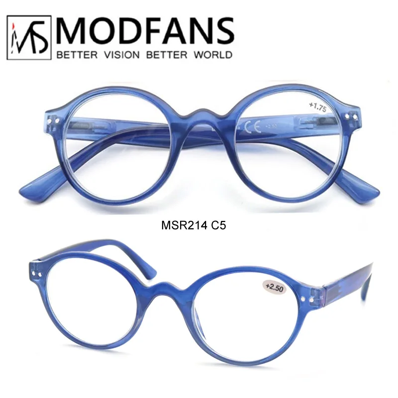 Очки MODFANS для чтения мужчин и женщин винтажные стильные аксессуары в круглой