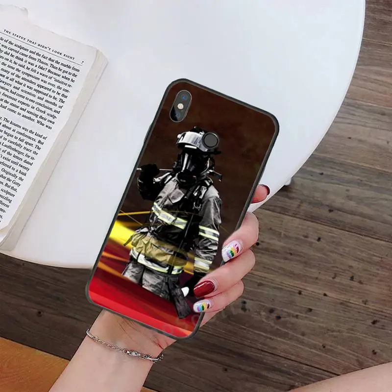 

Firefighter Heroes Fireman Phone Case For Xiaomi Redmi note 7 8 9 t k30 max3 9 s 10 pro lite Anti-fall protective funda
