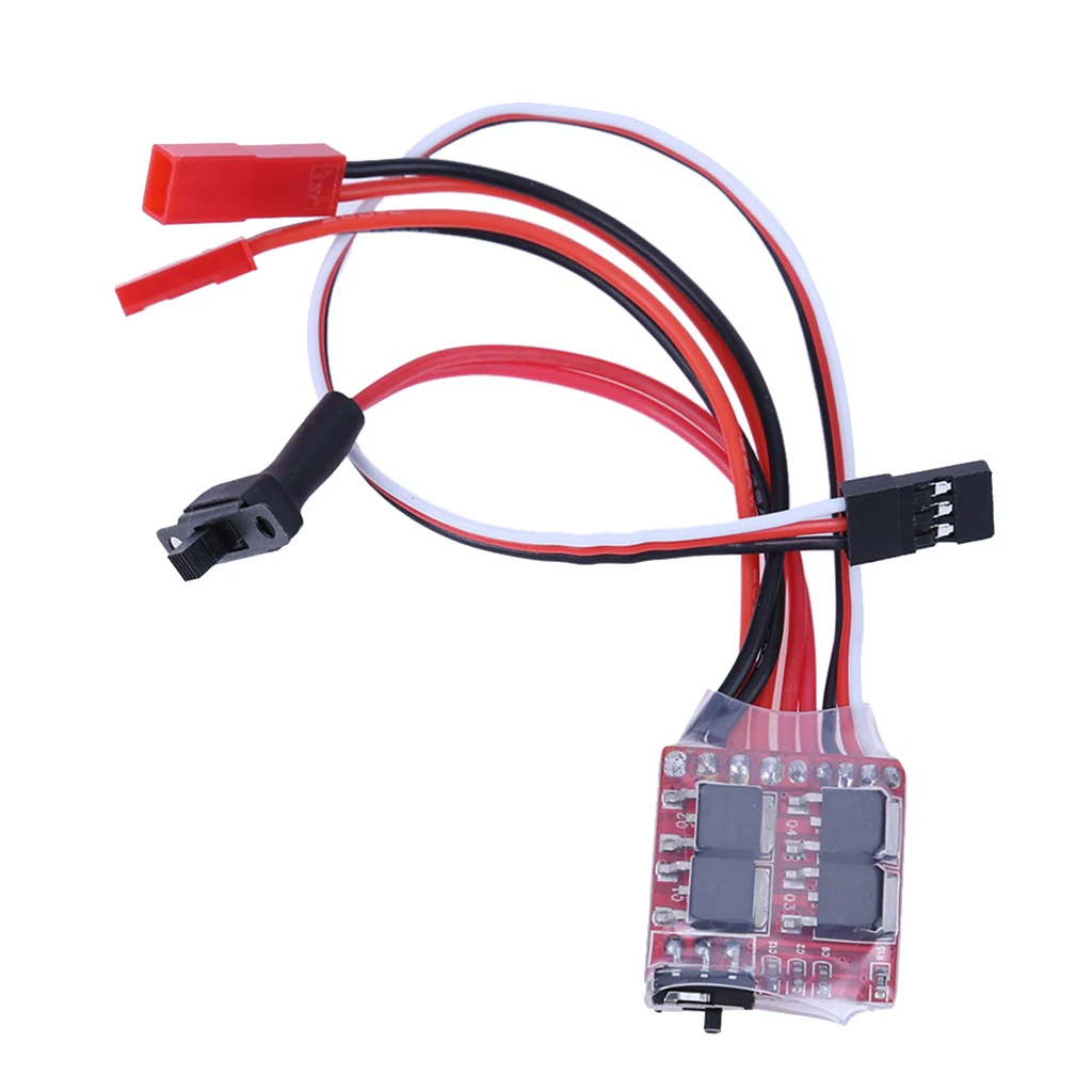 

RC ESC 20A Brushed Motor Speed Controller Two-Way w/ Brake 2KHZ for RC Car