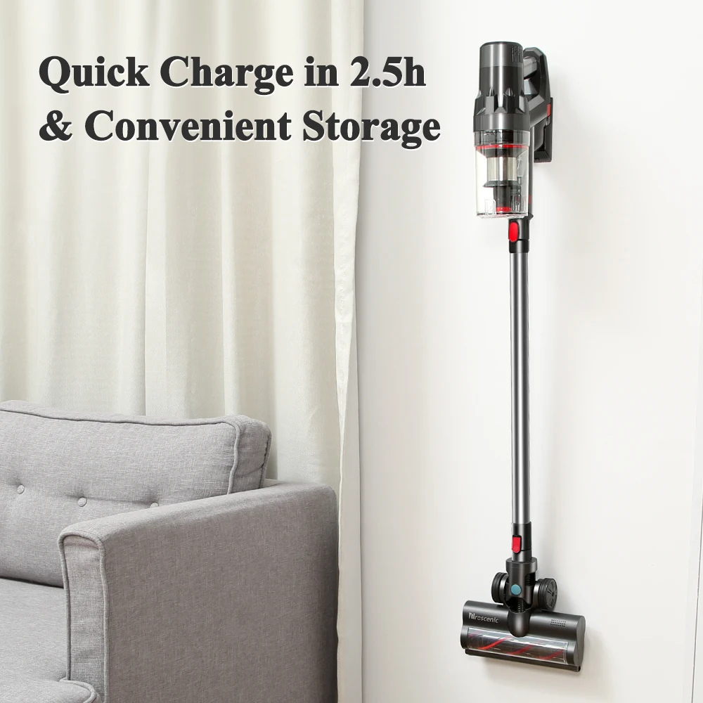 

Proscenic P11 Cordless Vacuum Cleaner 25000pa Suction 450w 2-in-1 Dry Wet Mopping LED Touch Screen, for Floor Pet Hair Carpet