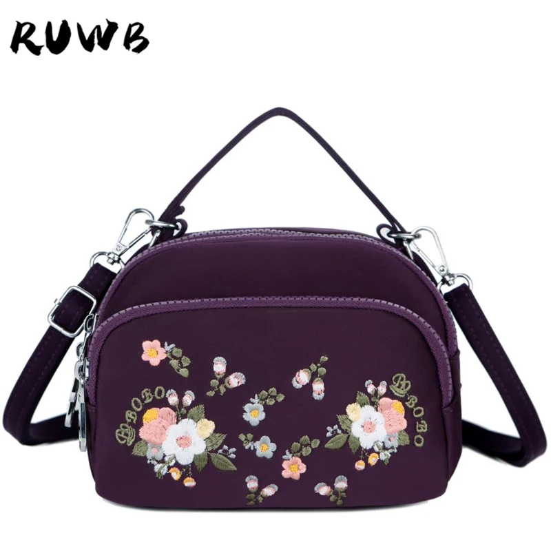 RUWB женские сумки мессенджеры с вышивкой женская маленькая сумка на плечо