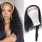 VSHOW волосы 32 дюйма длинные волнистые головные парики Реми бразильская головная повязка шарф человеческие волосы парики для черных женщин без клея без пришивания