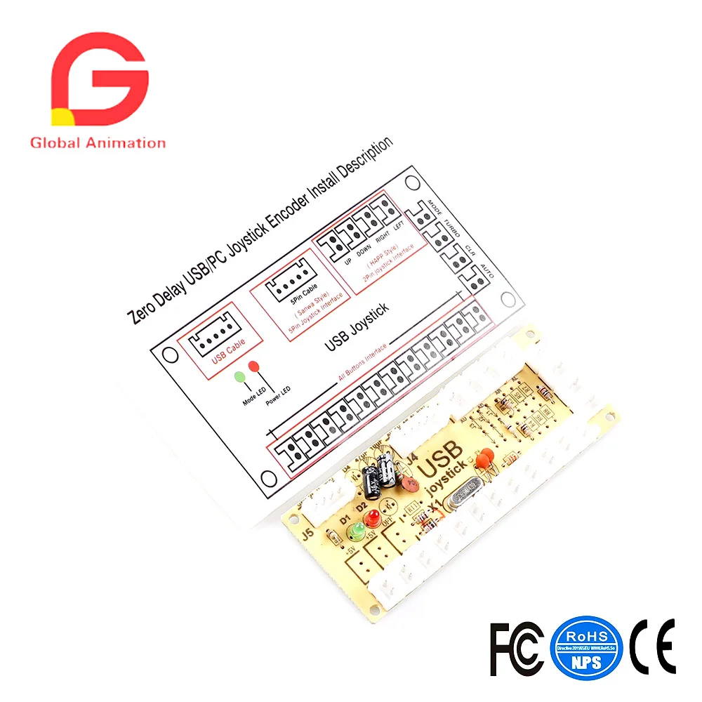 Аркадная игра набор сделай сам 8X аркадная кнопка с полупрозрачным ободом +