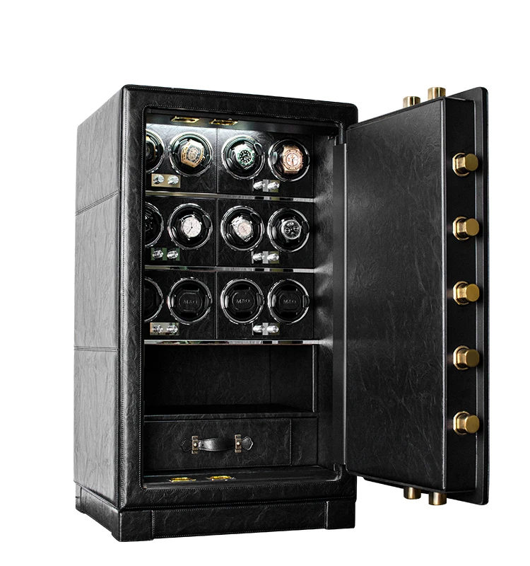 

Theftproof Watch winder safe box for Automatic watches strongebox collection with TPD 5 mode control