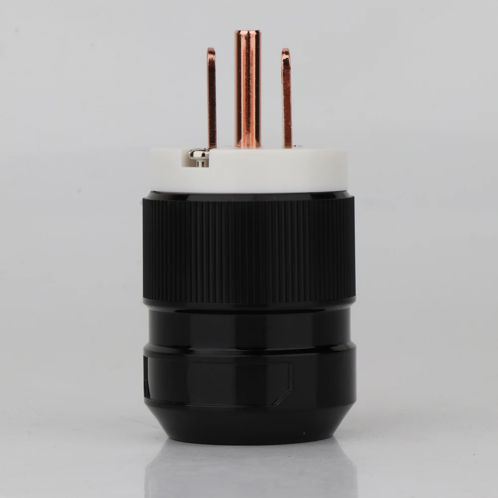 Один шт. разъемы для аудиокабеля красный медный черный|audio grade|iec plugaudio power plug |