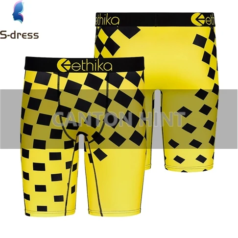 

Low MOQ Ethika custom outfits men underwear polyester Fitness boxers briefs man