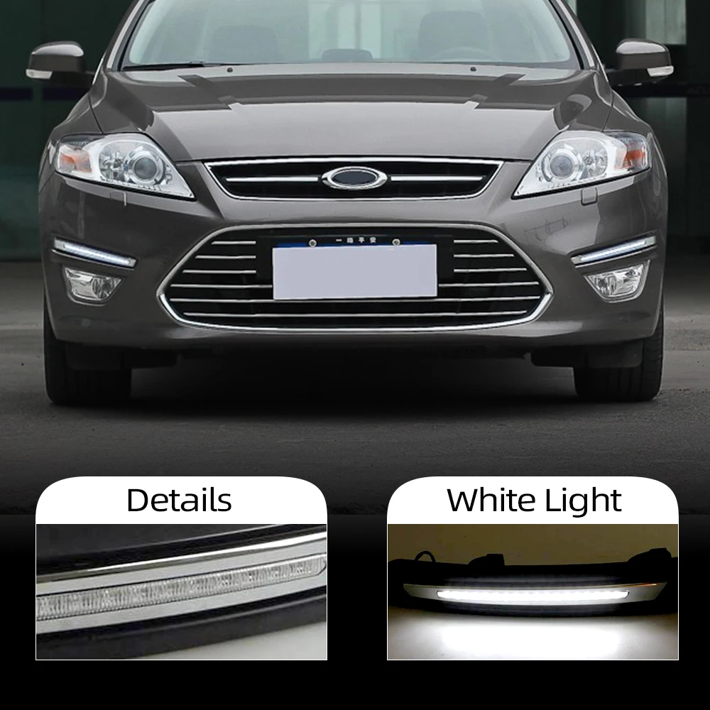 CSCSNL 1 пара для Ford Mondeo Fusion 2011 2012 2013 светодиодные дневные ходовые огни Дневные