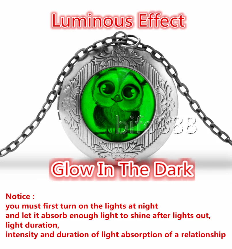 BIFOYOU милая сова кабошон стекло ароматерапия фото медальон ожерелье Духи Подвеска
