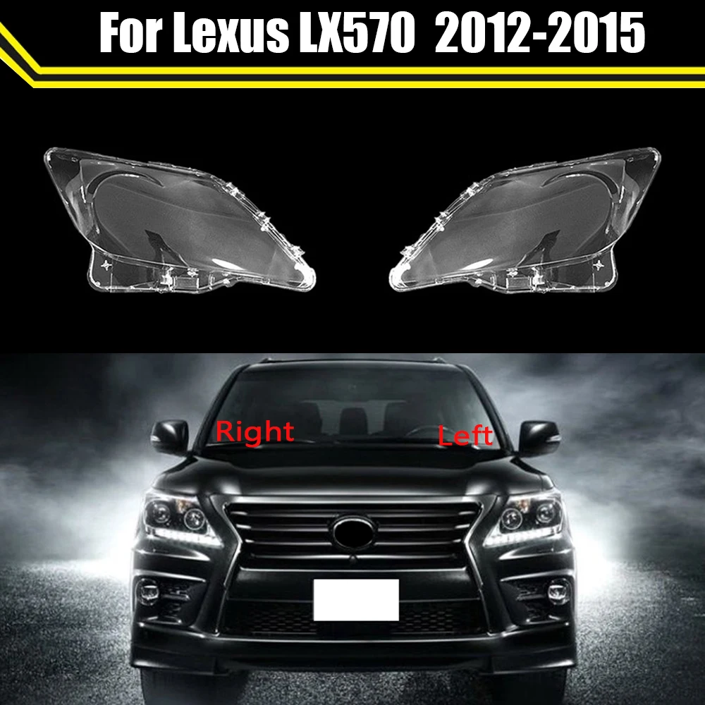 Car Front Headlight Glass Headlamps Transparent Lampshade Lamp Shell Headlight Cover Lens For Lexus LX570 2012 2013 2014 2015