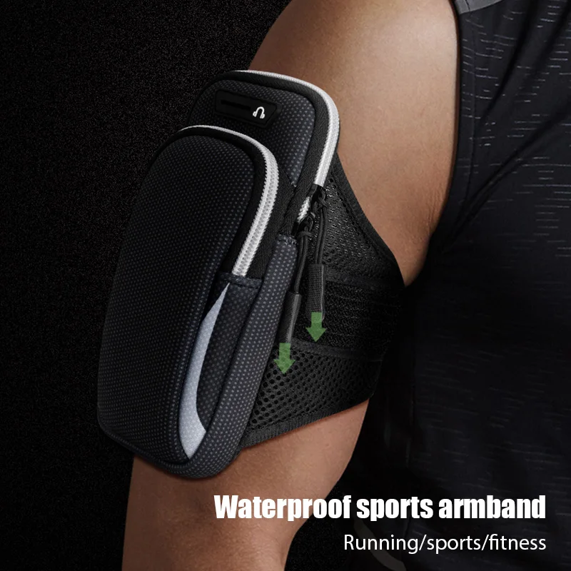 

Universal Armband Sport Phone Case For Running Arm Phone Holder Sports Mobile Bag Hand for iPhone 11 Smartphones Under 6.5" 7.2"