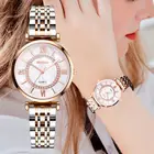 Часы наручные женские кварцевые со стразами, люксовые брендовые модные стальные, с браслетом