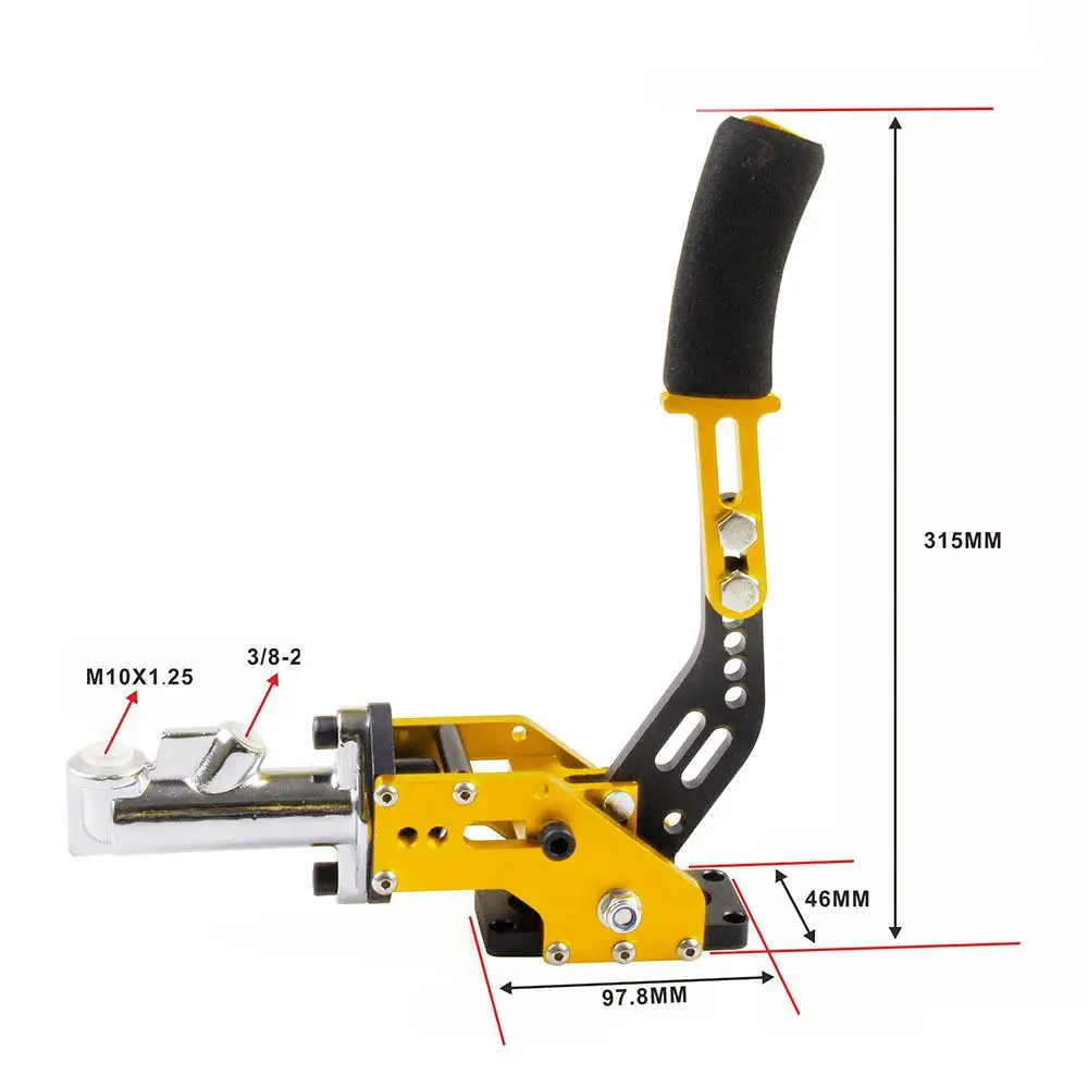Алюминиевый сплав автомобильный ручной тормоз Гидравлический горизонтальный