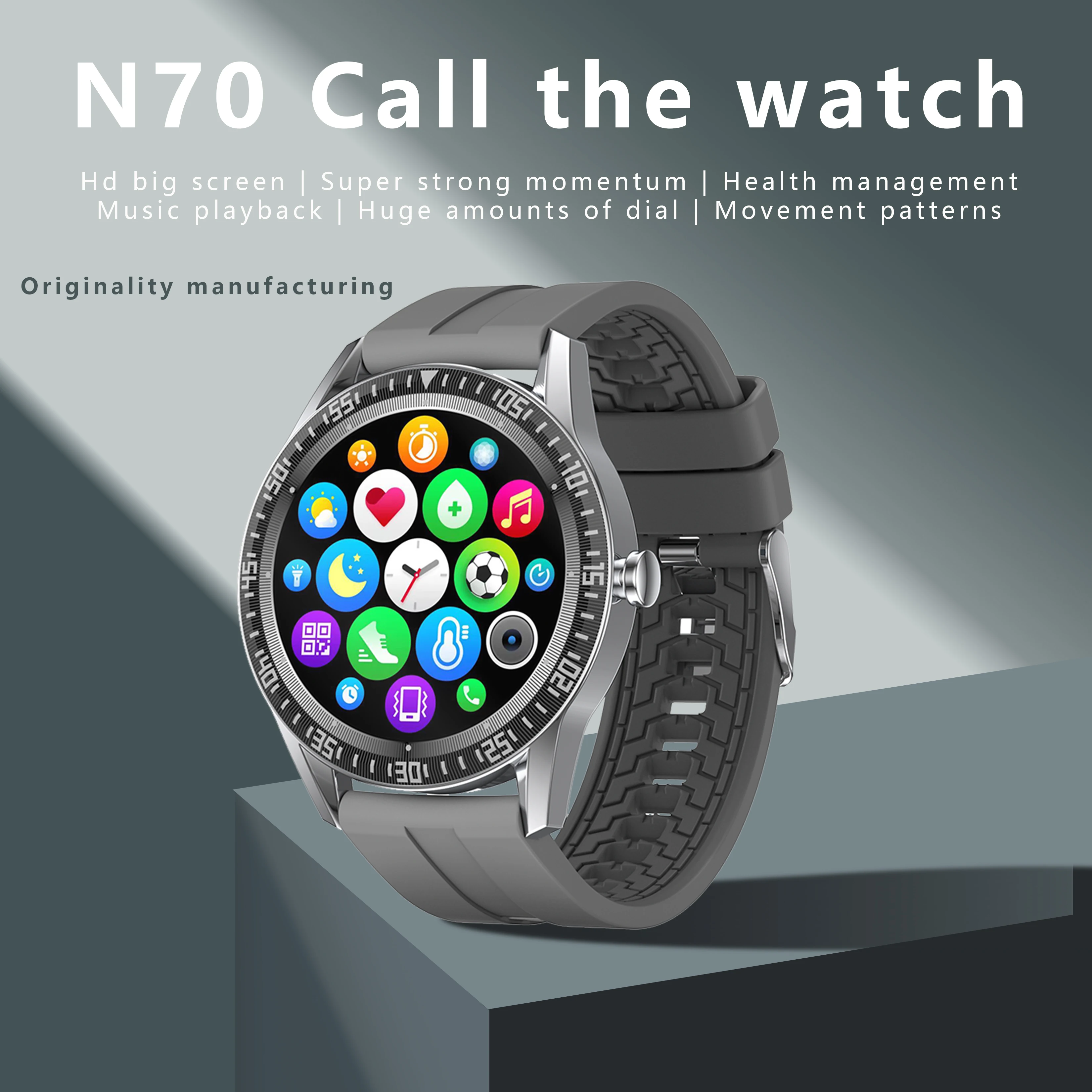 

OTTWN N70 Smart Band 1.28 Inch Color Screen IP67 Waterproof Sleep Tracker Heart Rate Tracker Sleep Tracker For IOS Android