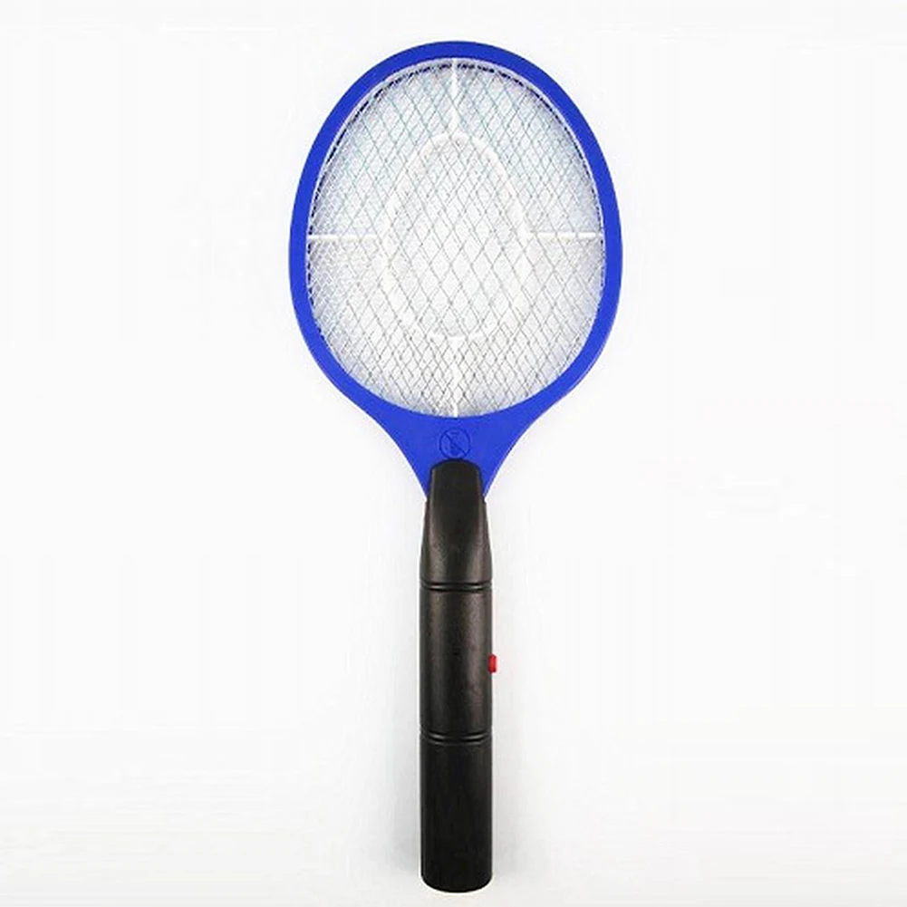Mosquito Swatter электрическая летняя Горячая Аккумуляторная Батарея мощность мухи комары Swatter ошибка ракетки средство от насекомых электромухобобайка - Цвет: blue