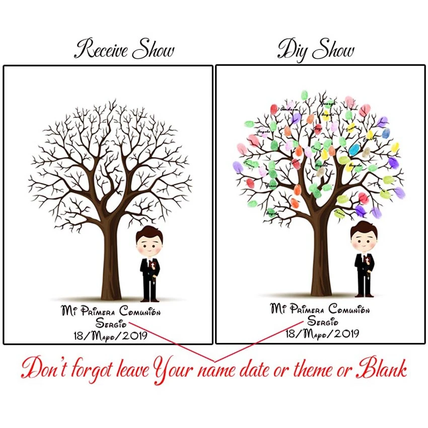 Qianxiaozhen Персонализированная холщовая идентификация по отпечатку пальца на