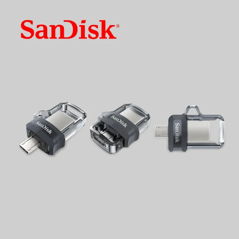Подлинная SanDisk 3 0 OTG USB флеш накопитель 64 Гб двойной мини ГБ накопители для ПК и