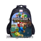 Детская сумка майнкрафт Детский рюкзак аниме школьная сумка прекрасный милый детский рюкзак для мальчиков и девочек 12-16 дюймов начальный рюкзак