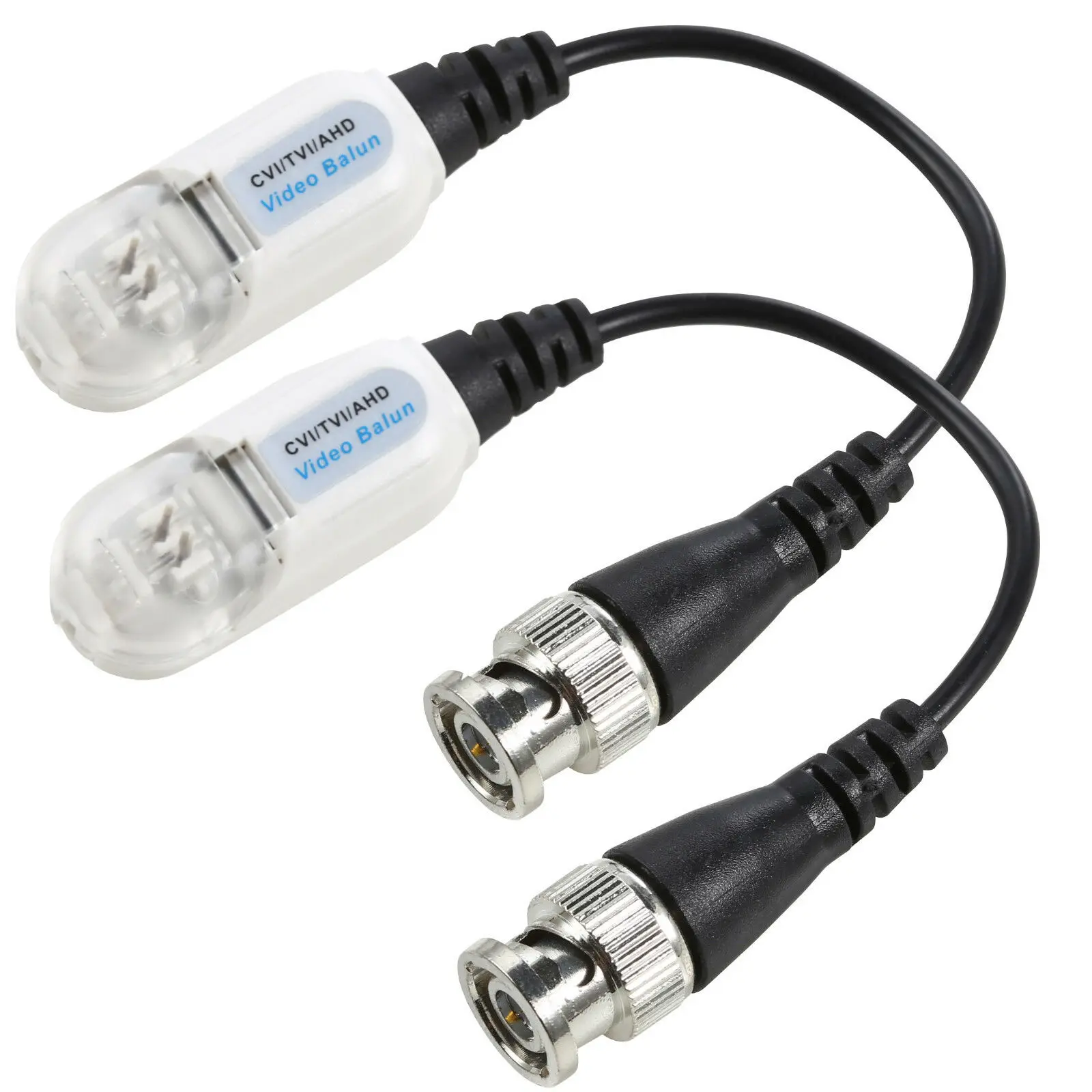 

HD Passive Connector Adapter Transmitter CCTV Camera Coax BNC Video Balun 1 Pair