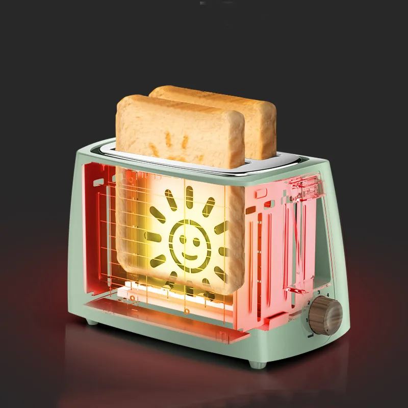 

Tostadora De Pan Электрический тостер 680 Вт, бытовая автоматическая машина для выпечки хлеба, машина для завтрака, жаропрочный сэндвич-гриль из нер...