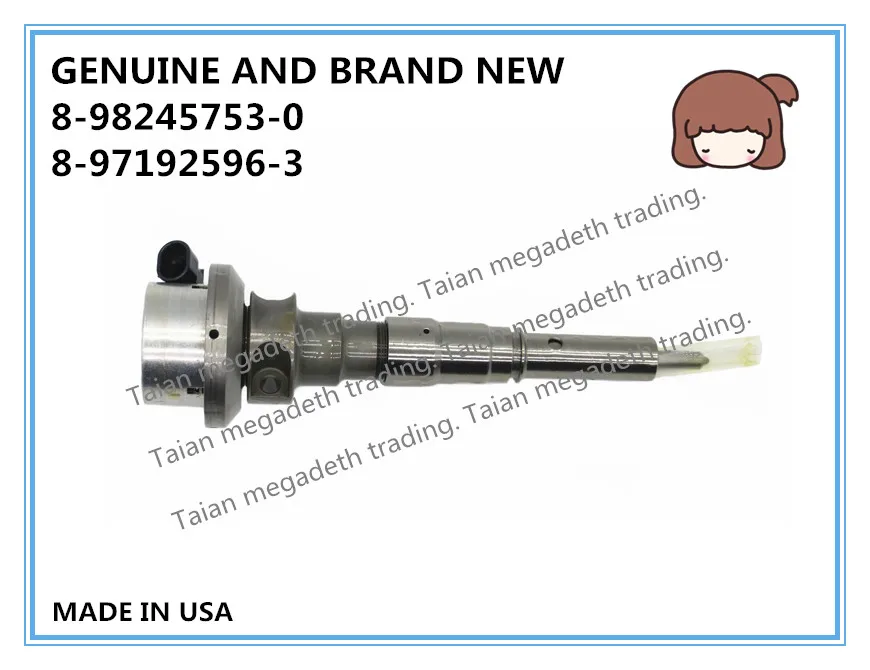 4 шт. оригинальный и совершенно новый дизельный топливный инжектор 4JX1 8982457530 8971925963