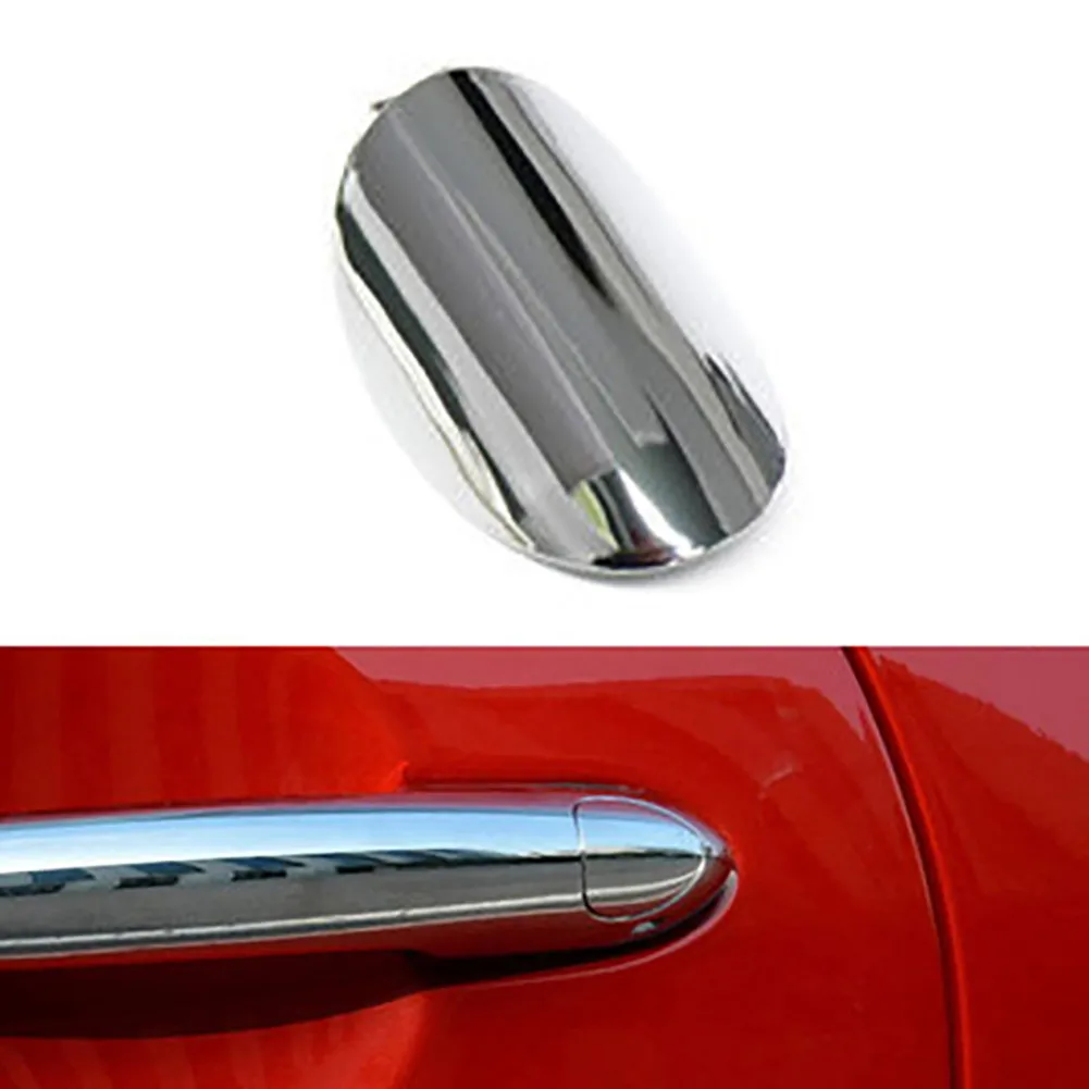 

Car Chrome Door Handle Lock Hole Cover Trim Key Cap Exterior Door Handles Lock Accessory Cover Fit For Mini Cooper F55 F56