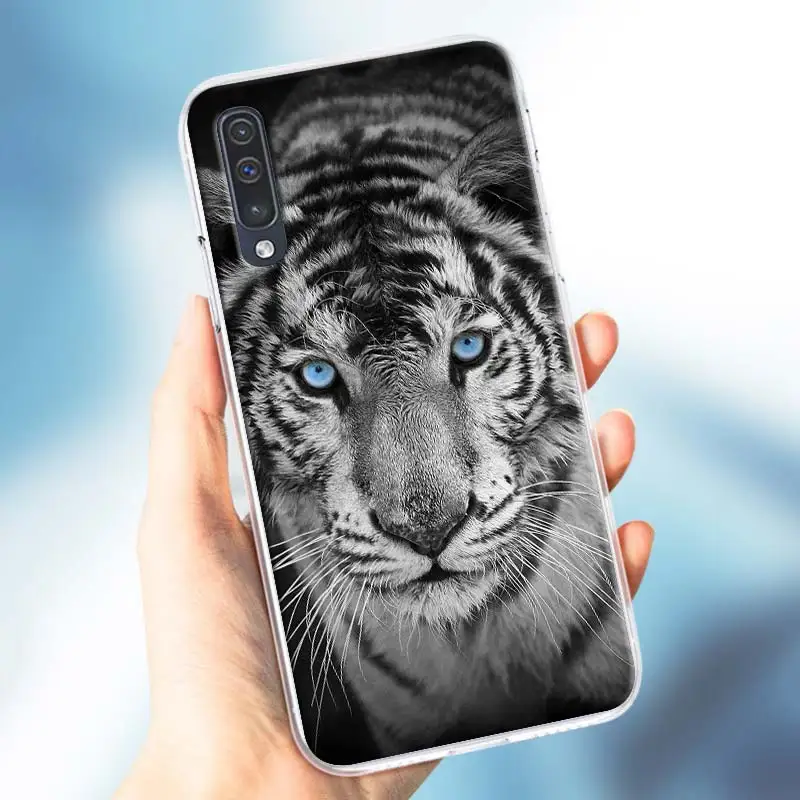 Мягкий чехол для Samsung Galaxy A51 A71 A50 A70 A10 A20 A30 A40 A11 A21 A31 A41 5G 2020 с изображением тигра Льва