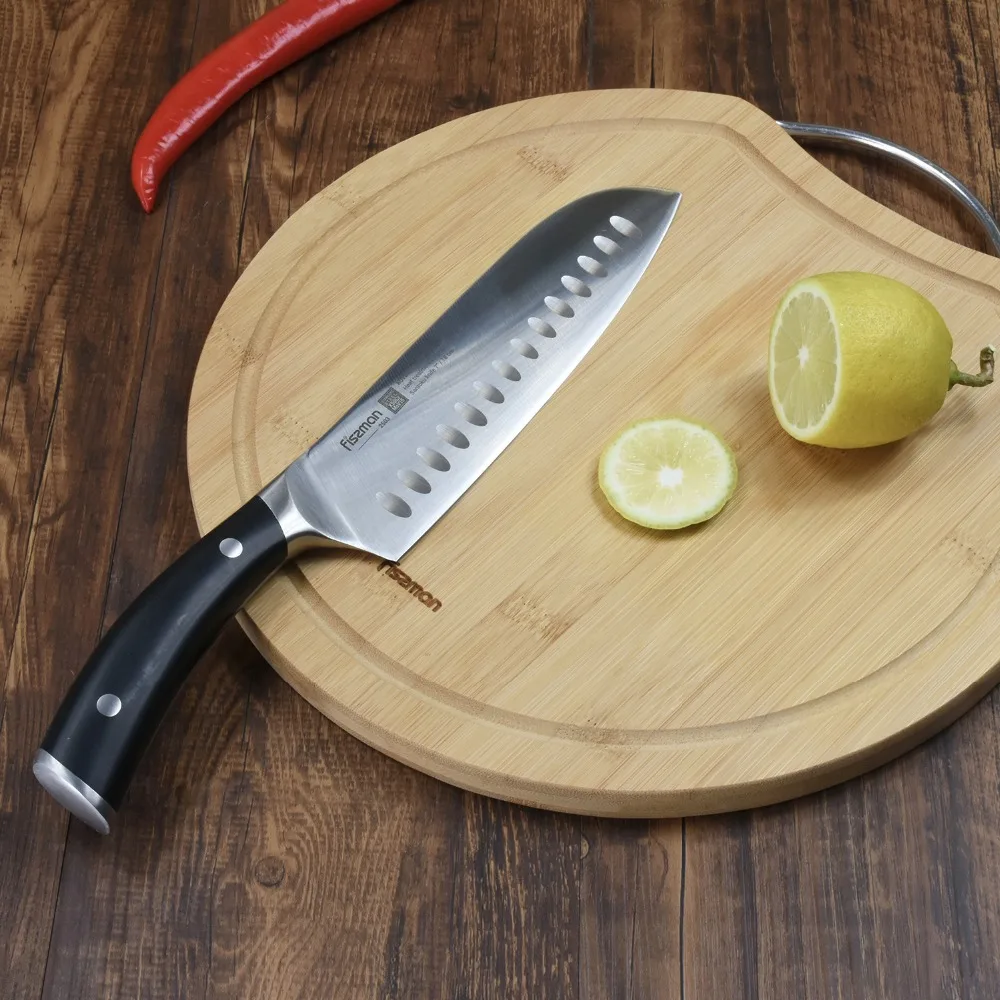 FISSMAN бамбуковый разделочный блок с железной ручкой экологически чистая