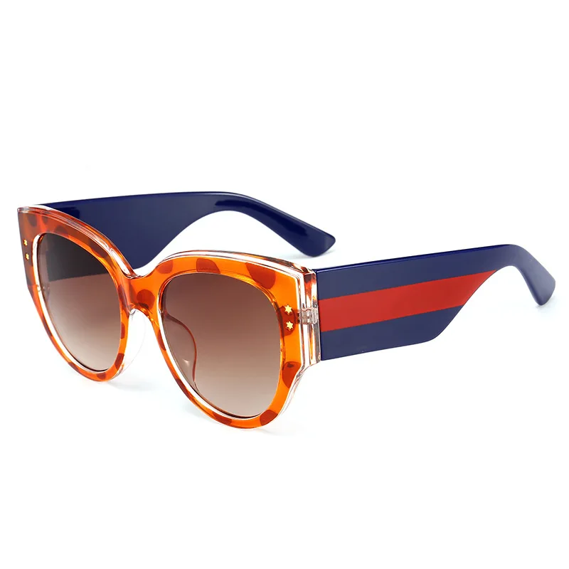 

Motorcycle Goggles Translucent Multicolor Striped Round Sunglasses Fashion High-end Sunglasses Motorcycle Accessories