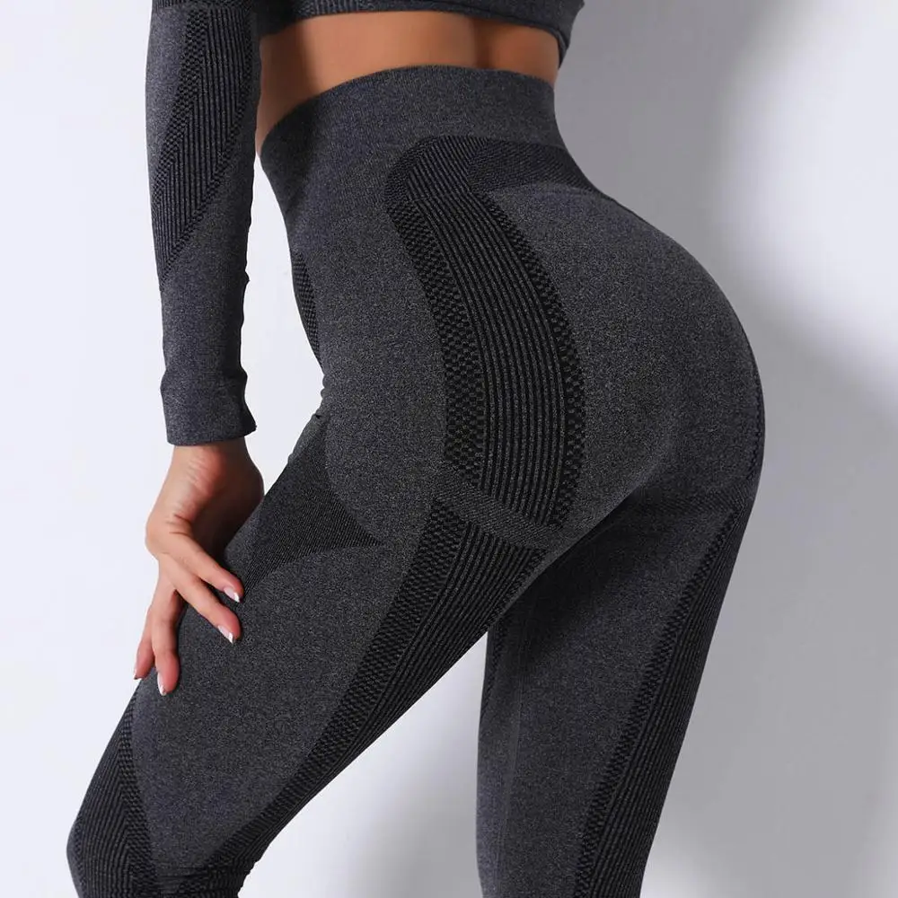 

New Arrival Seamless Fitness Pretty Leggings Woman High Waist Stretch Sports Leggins Autumn Winter Lift the Hip Underwear Pants