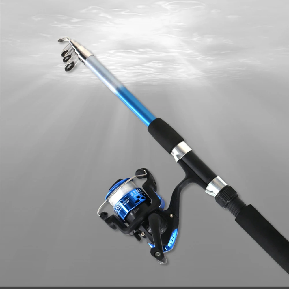 Hot Selling Portable Ultra-light Fishing Rod Kit Linker Rubber Band Drift Seat Telescopic Stick Set | Спорт и развлечения