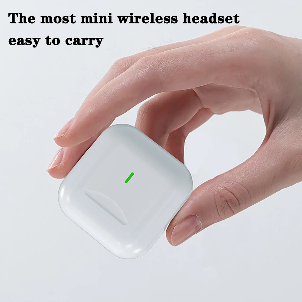 Беспроводные наушники Air Pro 4 TWS миниатюрные Bluetooth 5 0 с зарядным чехлом Спортивная