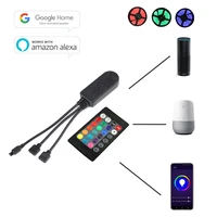 smart led controller dc12 24v wifi smart controller by app remote work with alex google home for rgbrgbww light strip