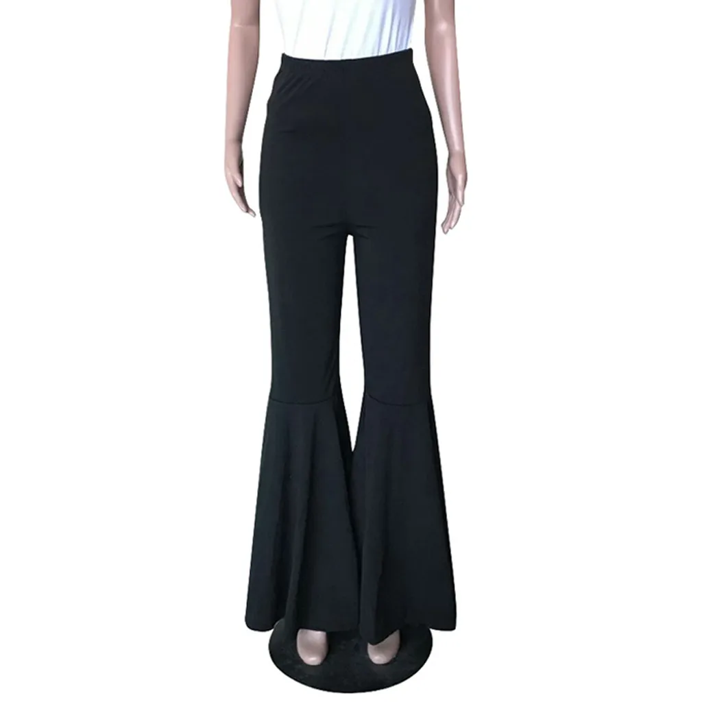 Модные женские брюки с высокой эластичной резинкой на талии зауженные