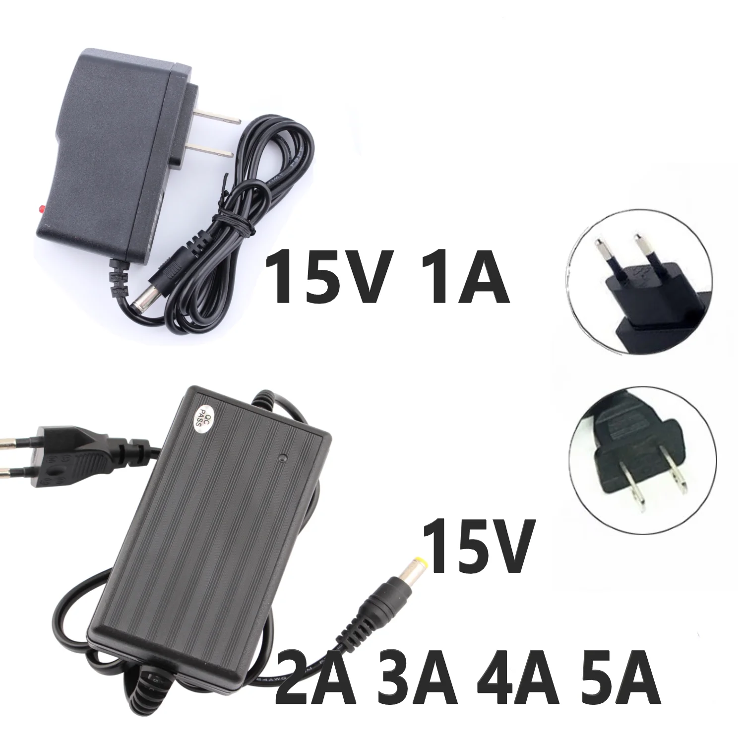 

Power Adapter 15V 1A 2A 3A 4A 5A Universal Power Adaptor 15 V Volt Power Supply Electric Transformer LED Driver Charging Charger