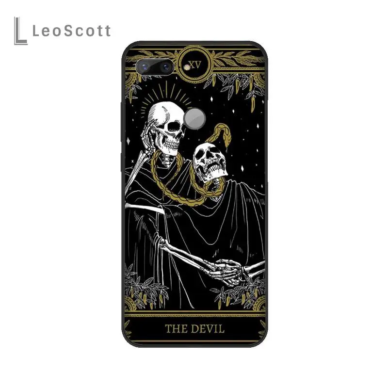 

skull Tarot Phone Case For Huawei Enjoy 7 7s 8 8e 9 9e 10 plus P8lite 2017 Honor 5a view9 play 3e