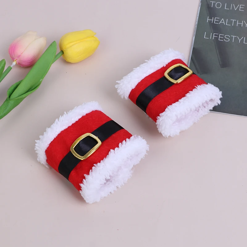 

4PCS Red Christmas Napkin Rings Napkin Holder Party Banquet Dinner Table Decoration Christmas decorations for home