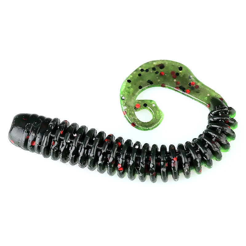 ARDEA soft fishing lure plastic 65mm 1.5g worm lure Attractive Shrimp odor salt Swivel Bass Fishing Tackle grub lure