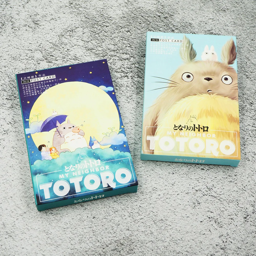 36 листов/Набор Kawaii Totoro открытка/поздравительная открытка/рождественские и