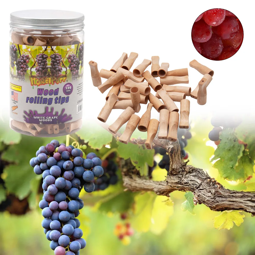 Деревянные аксессуары с белым ароматом винограда для курения деревянный