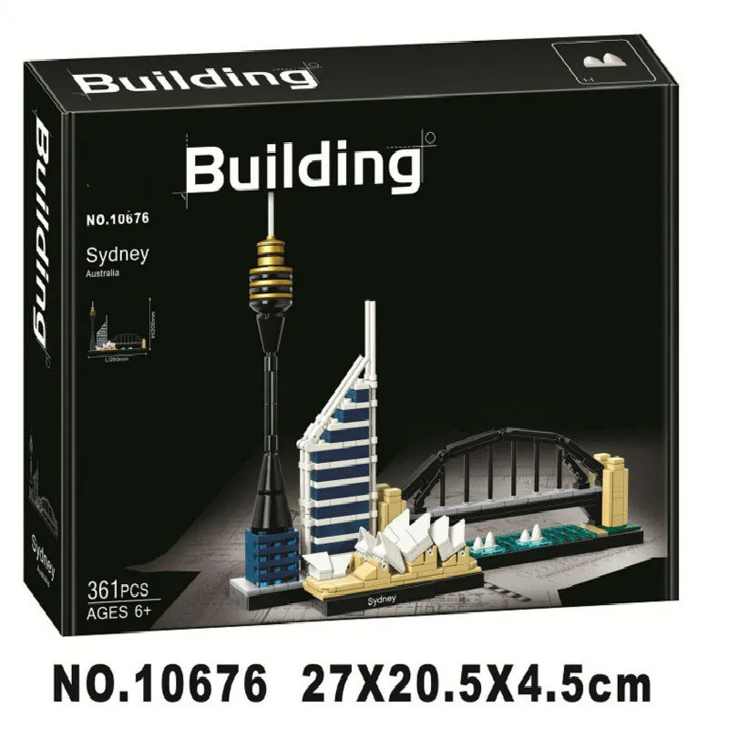 10676 архитектурные строительные наборы Сиднейский оперный театр башня мост