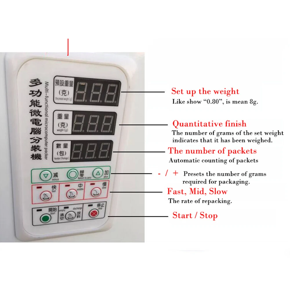 Автоматическая машина для разделения порошкового чая разливочная 1-25/50/100/200/500 г