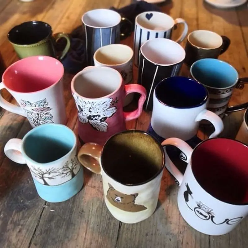 3 шт./случайный Творческий мультяшный керамический стакан кружка кофейная чашка